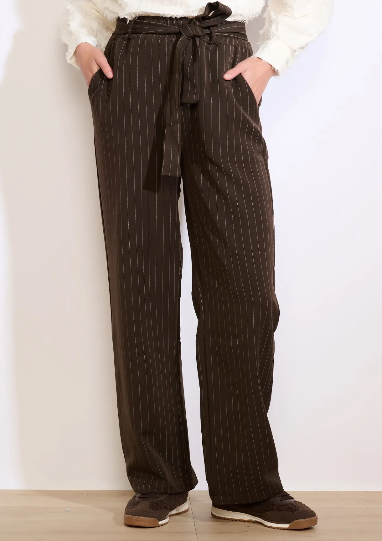 LolaLiza Gestreepte wijde broek- Broeken