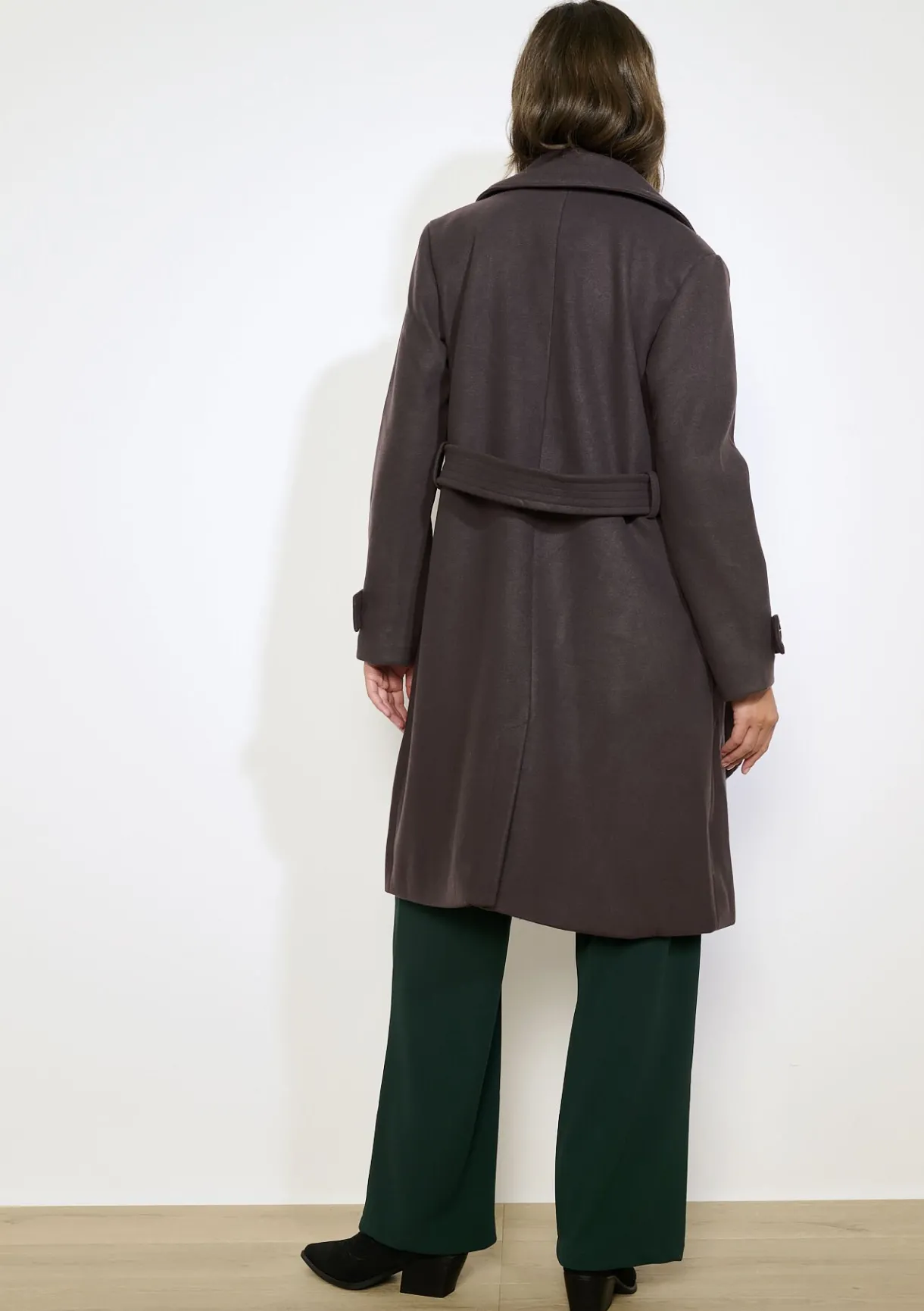 LolaLiza Gestructuurde jas met ceintuur- Mantels En Jassen