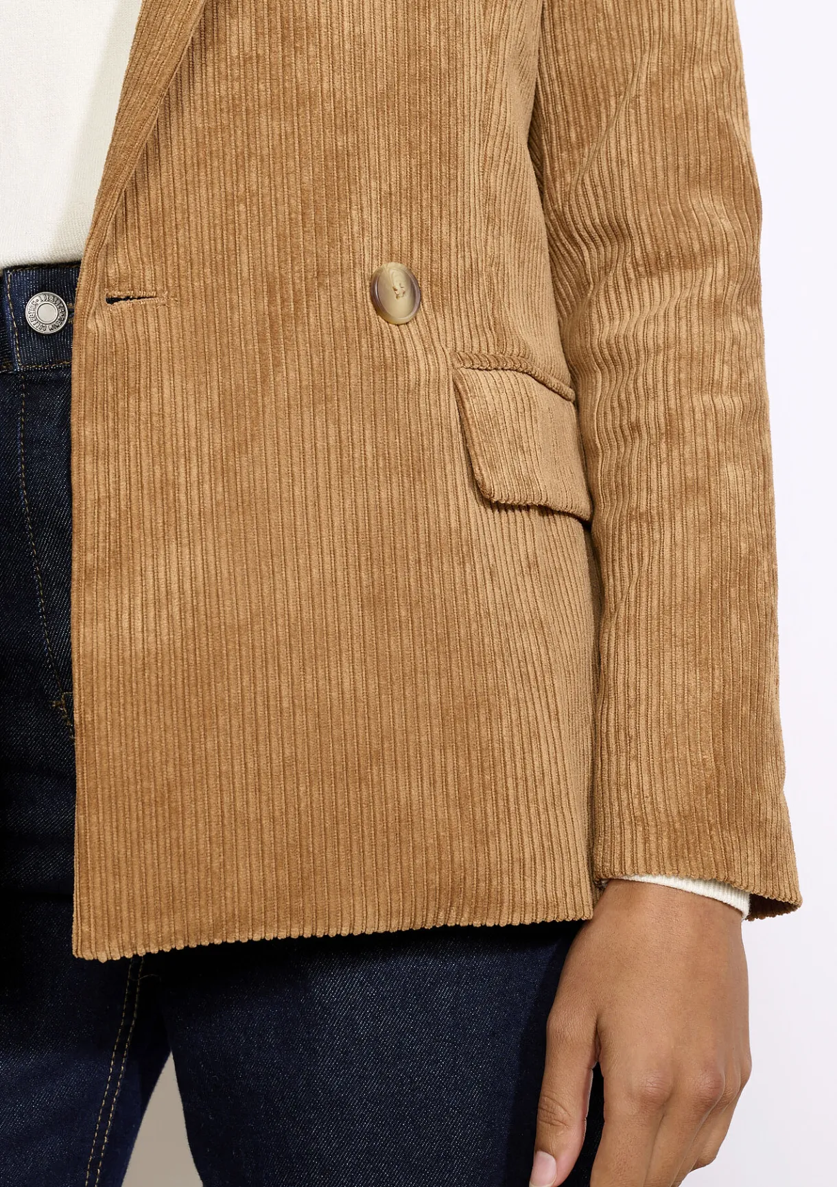 LolaLiza Getailleerde corduroy blazer- Vesten En Blazers