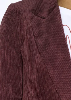 LolaLiza Getailleerde corduroy blazer- Co-Ord Sets|Vesten En Blazers