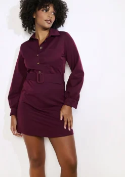 LolaLiza Getailleerde overhemdjurk- Jurken