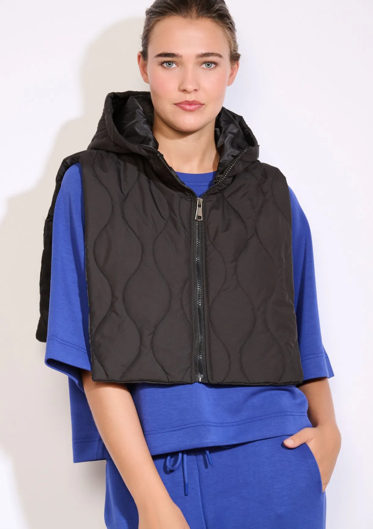 LolaLiza Gewatteerde donskap met kraag- Accessoires|Mantels En Jassen