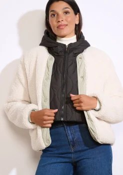 LolaLiza Gewatteerde donskap met kraag- Accessoires|Mantels En Jassen