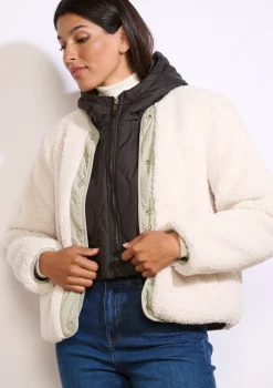 LolaLiza Gewatteerde donskap met kraag- Accessoires|Mantels En Jassen