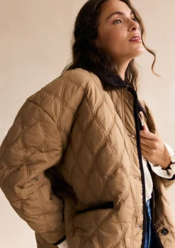 LolaLiza Gewatteerde jas met ribkraag- Mantels En Jassen