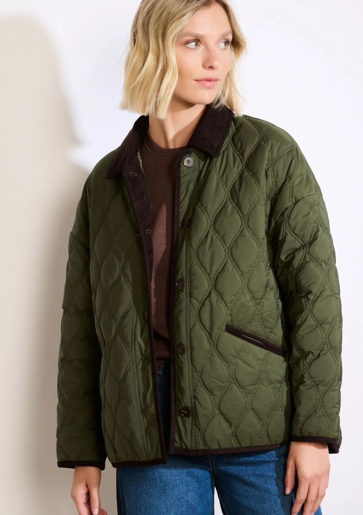 LolaLiza Gewatteerde jas met ribkraag- Mantels En Jassen