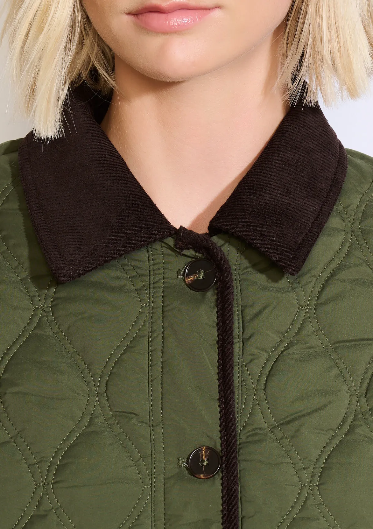 LolaLiza Gewatteerde jas met ribkraag- Mantels En Jassen