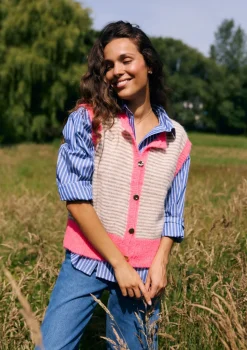 LolaLiza Gilet met strepen- Truien En Cardigans