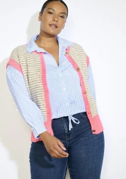 LolaLiza Gilet met strepen- Truien En Cardigans