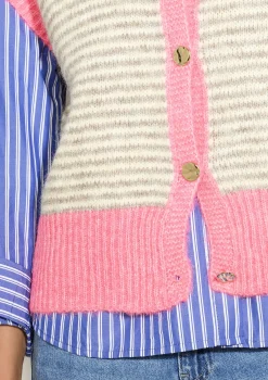 LolaLiza Gilet met strepen- Truien En Cardigans