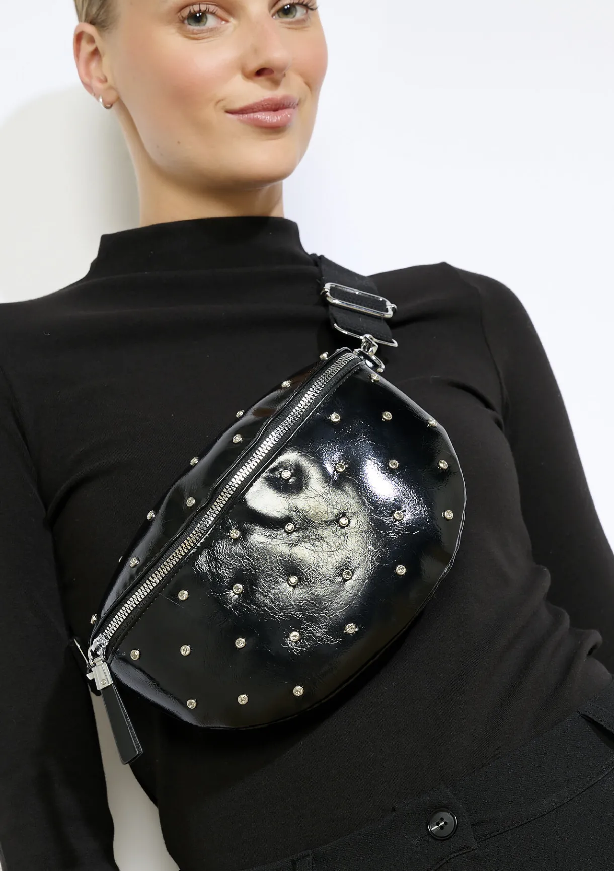 LolaLiza Glanzende heuptas met strass- Accessoires