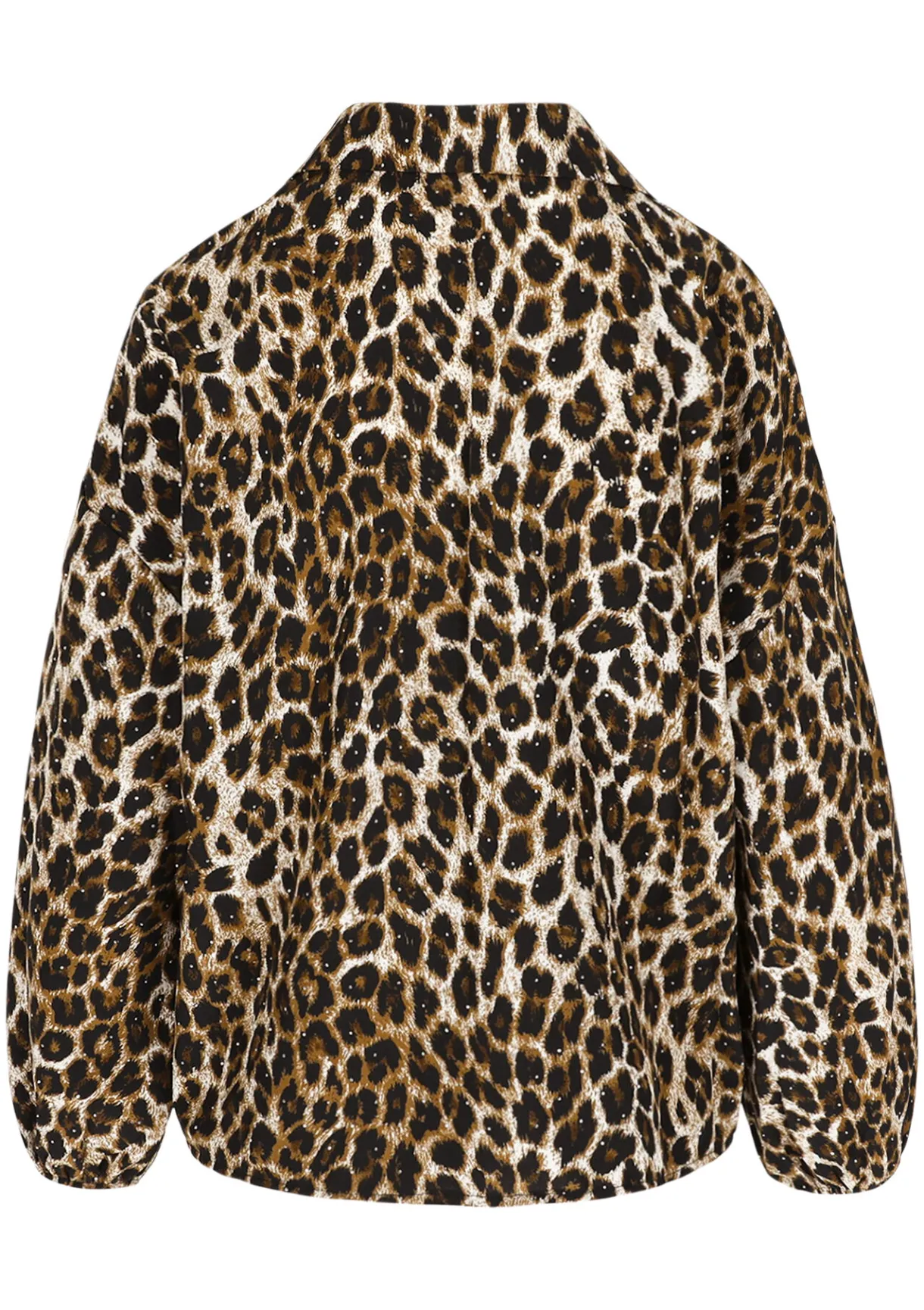 LolaLiza Glanzende leopardblouse- Blouses En Hemden