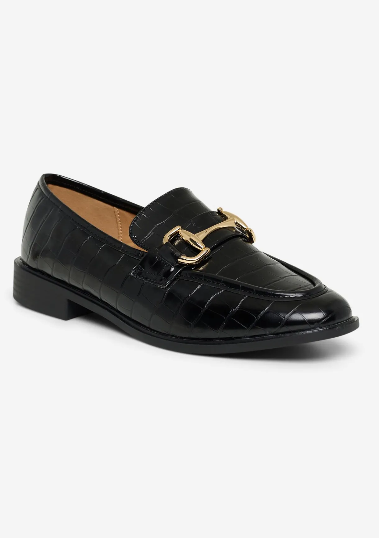 LolaLiza Glanzende loafers met gesp- Schoenen