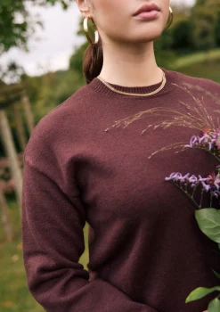 LolaLiza Glanzende ronde hals trui- Truien En Cardigans