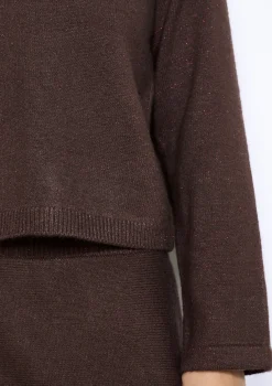 LolaLiza Glanzende ronde hals trui- Truien En Cardigans