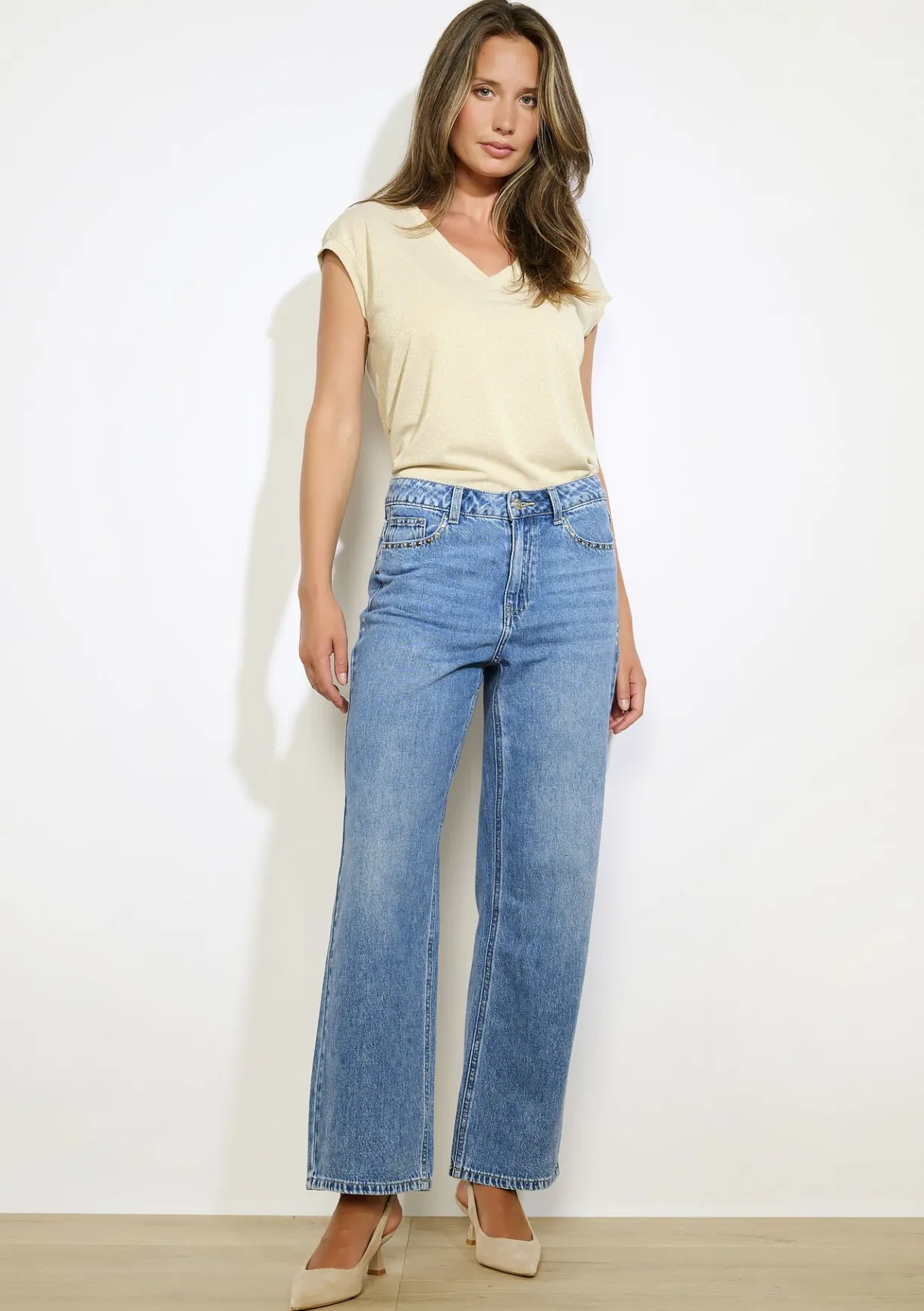 LolaLiza Glinsterende t-shirt- Tops En T-Shirts