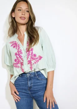 LolaLiza Hemd met borduursels- Blouses En Hemden