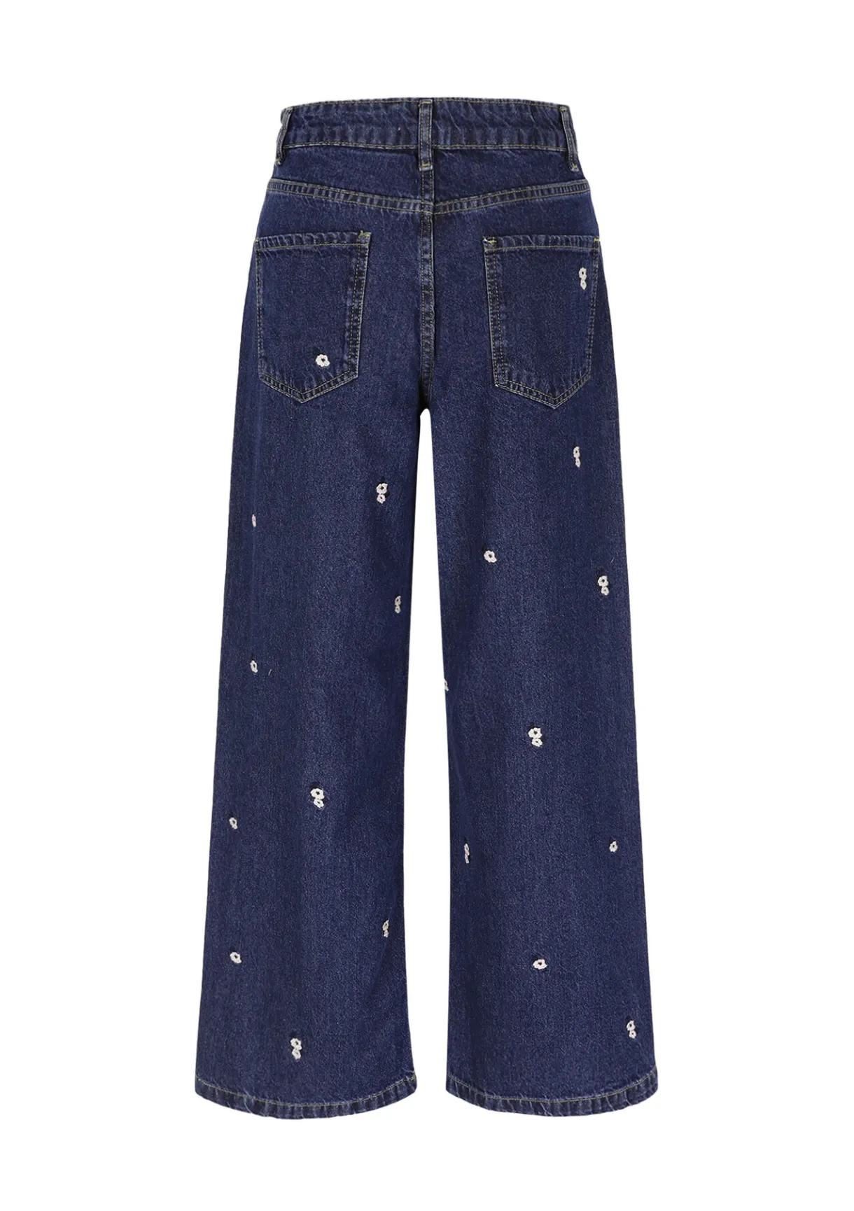 LolaLiza Hoge taille geborduurde jeans- Co-Ord Sets|Jeans