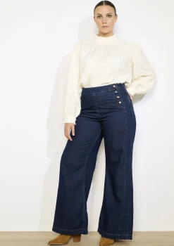 LolaLiza Jacquard blouse met franjes- Blouses En Hemden