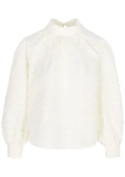 LolaLiza Jacquard blouse met franjes- Blouses En Hemden