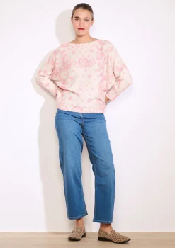 LolaLiza Jacquardtrui met paisley- Truien En Cardigans