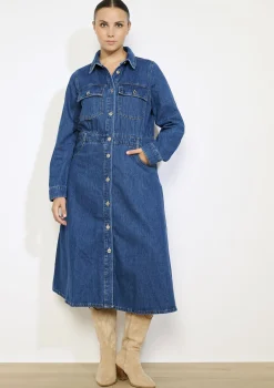 LolaLiza Jeans overhemdjurk- Jurken