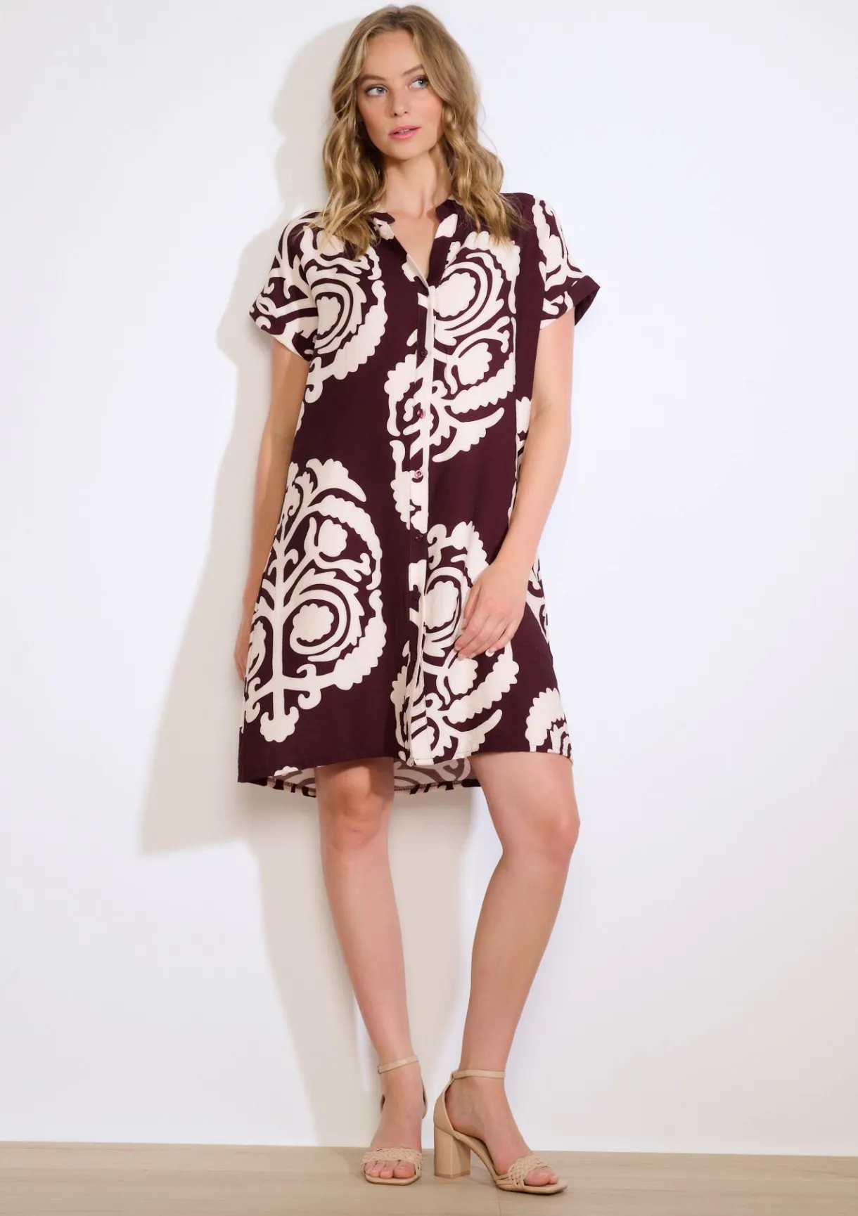 LolaLiza Jurk met grafische print- Jurken