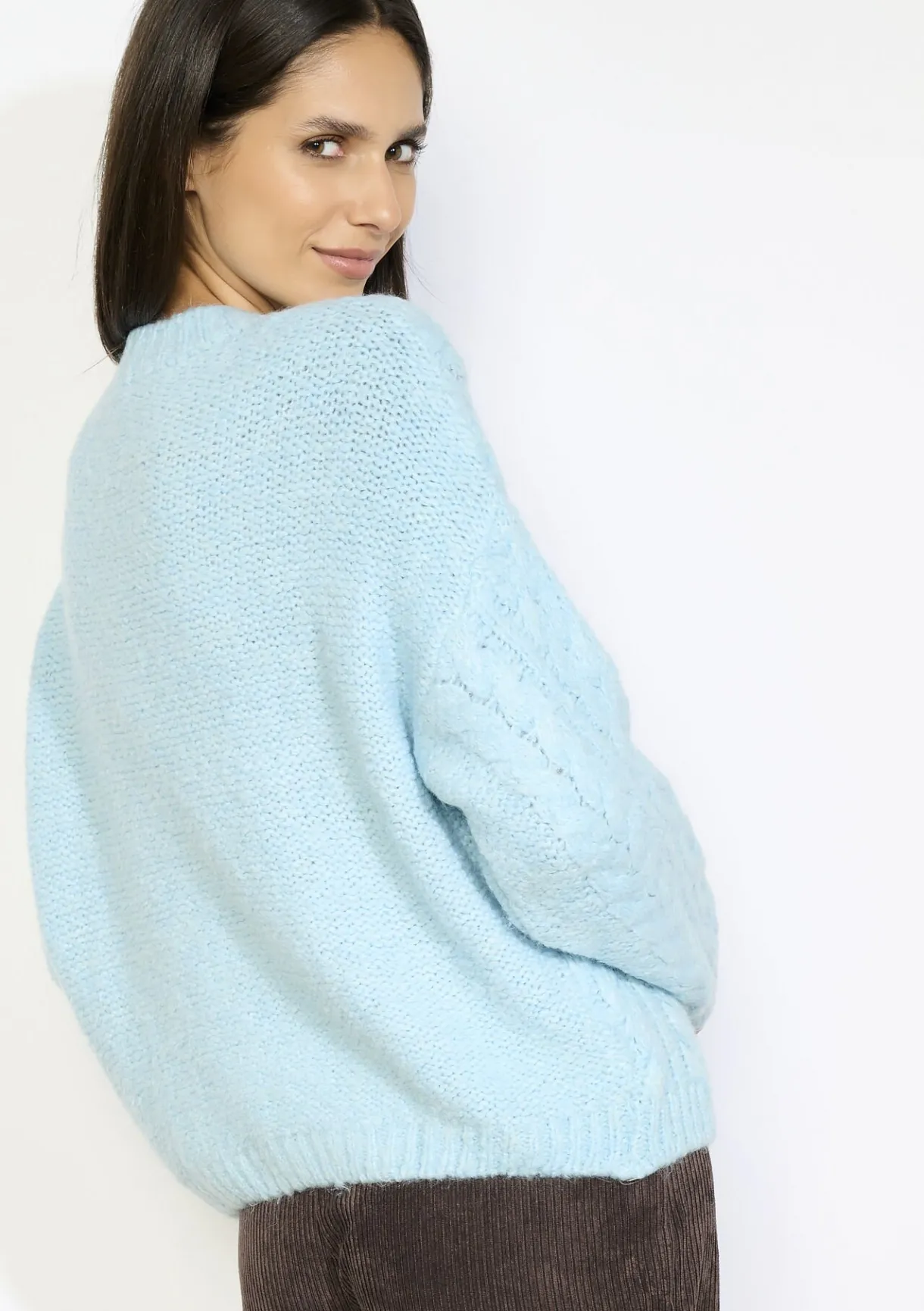 LolaLiza Kabelgebreide cardigan met knopen- Truien En Cardigans