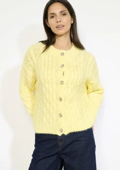 LolaLiza Kabelgebreide cardigan met knopen- Truien En Cardigans