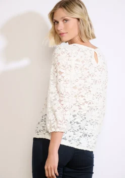 LolaLiza Kanten top met 3/4-mouwen- Tops En T-Shirts