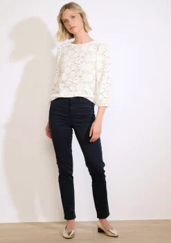 LolaLiza Kanten top met 3/4-mouwen- Tops En T-Shirts