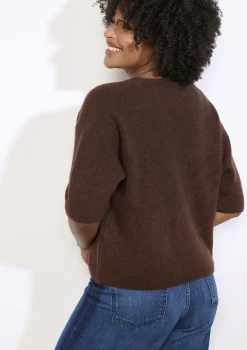 LolaLiza Kort vest met opvallende knopen- Truien En Cardigans