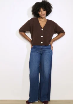 LolaLiza Kort vest met opvallende knopen- Truien En Cardigans