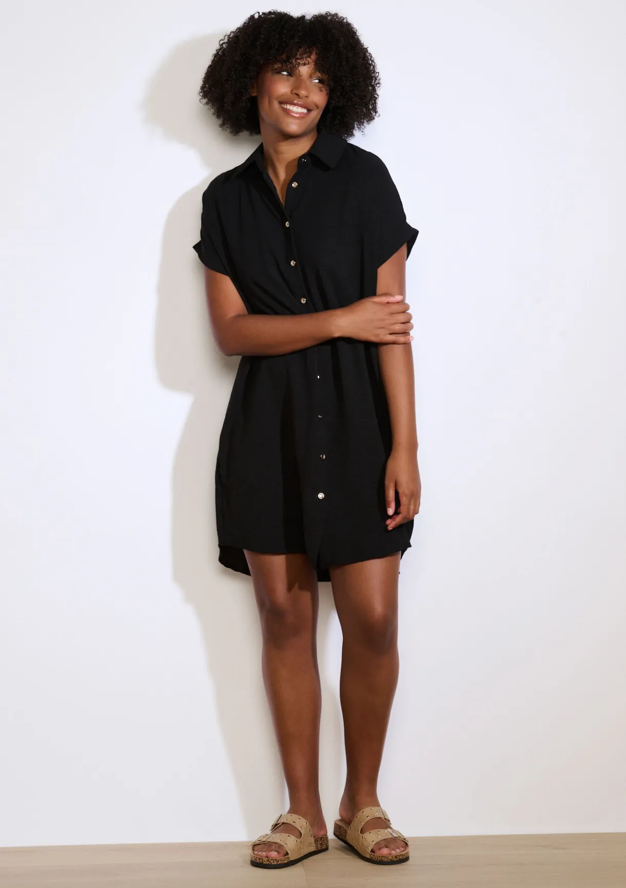 LolaLiza Korte overhemdjurk- Jurken