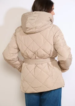 LolaLiza Korte gewatteerde jas met ceintuur- Mantels En Jassen