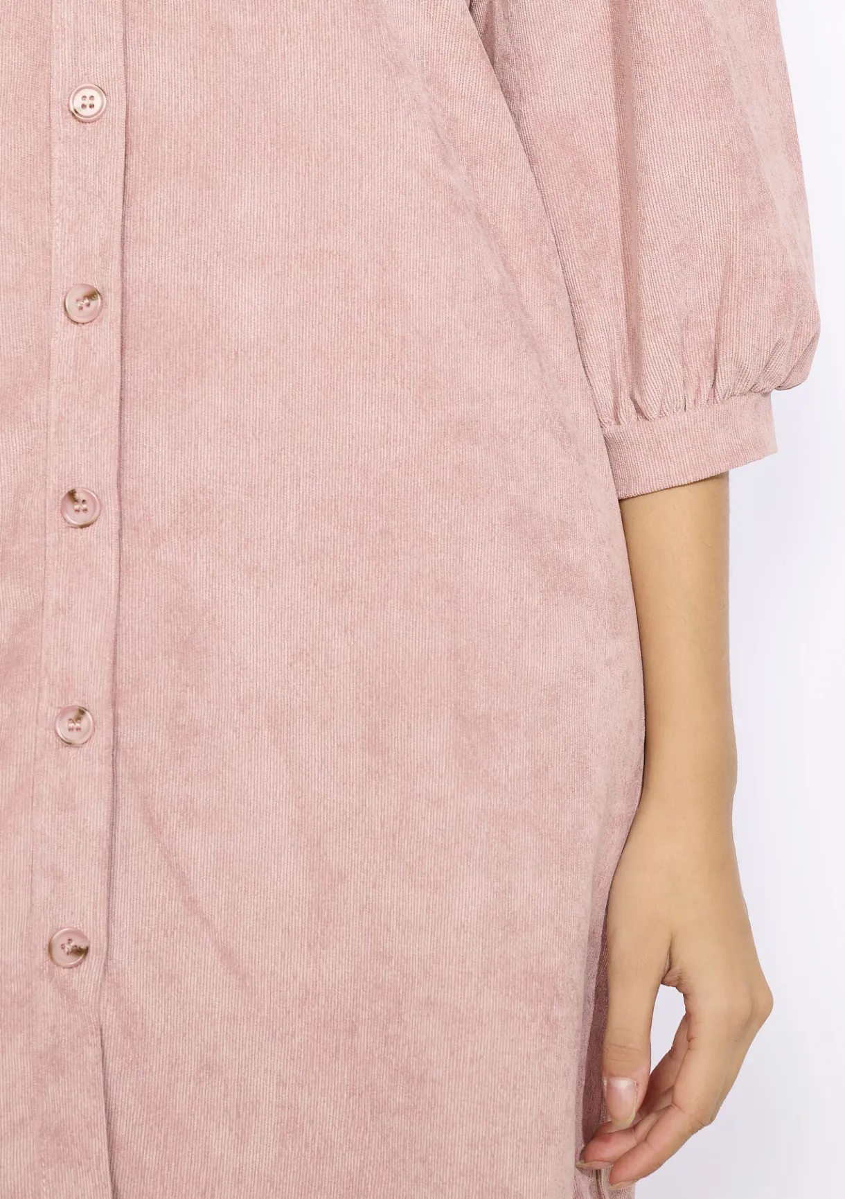 LolaLiza Korte jurk in ribfluweel- Jurken