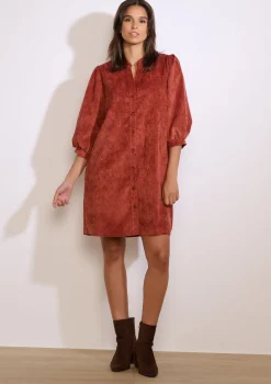 LolaLiza Korte jurk in ribfluweel- Jurken