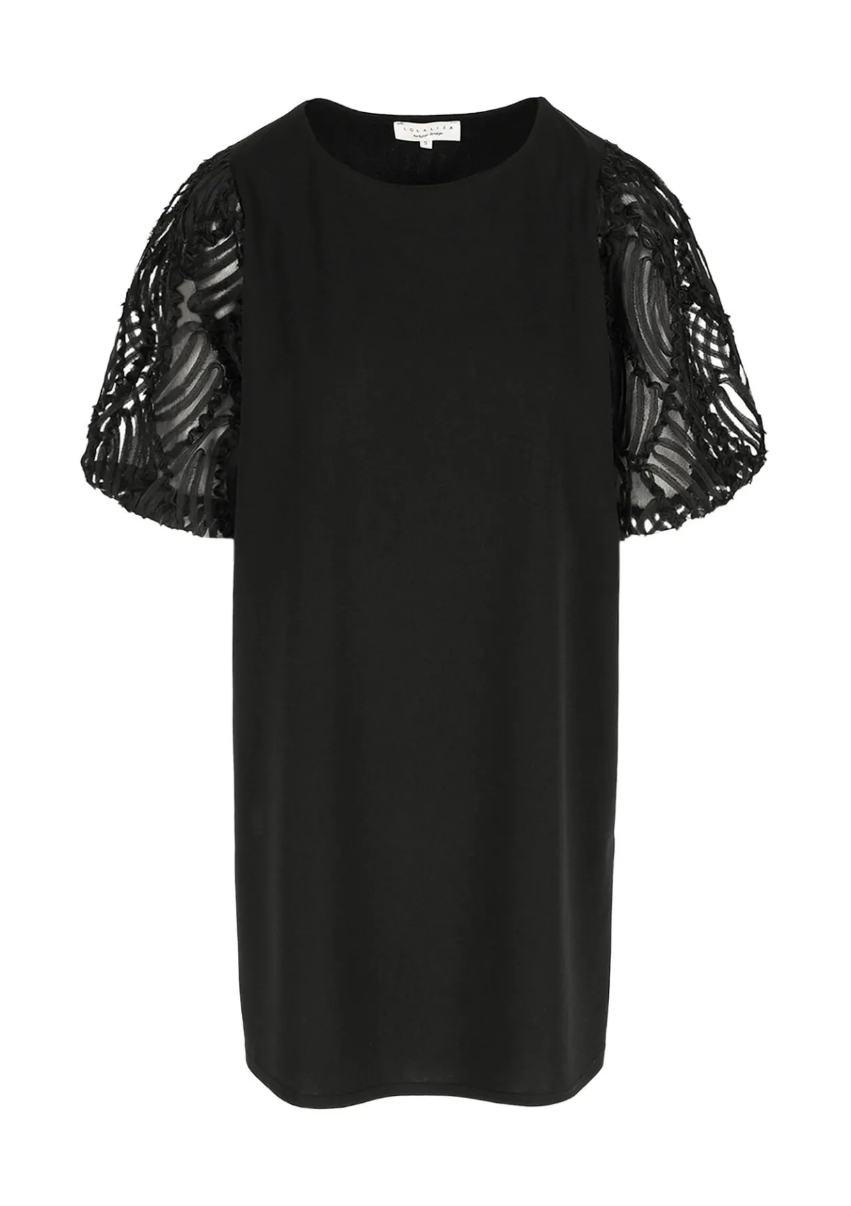 LolaLiza Korte jurk met kantmouwen- Jurken