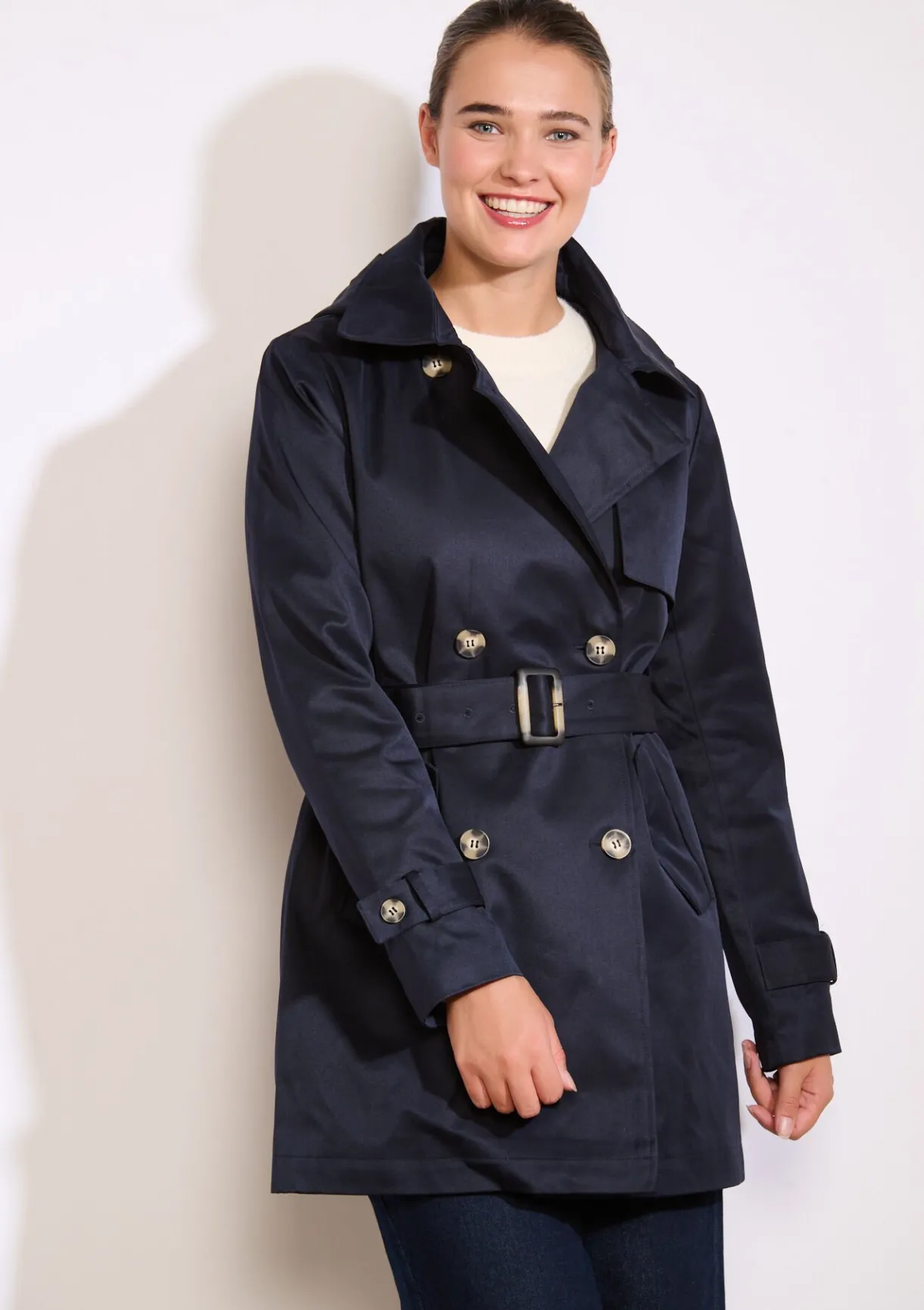 LolaLiza Korte trench met ceintuur- Mantels En Jassen