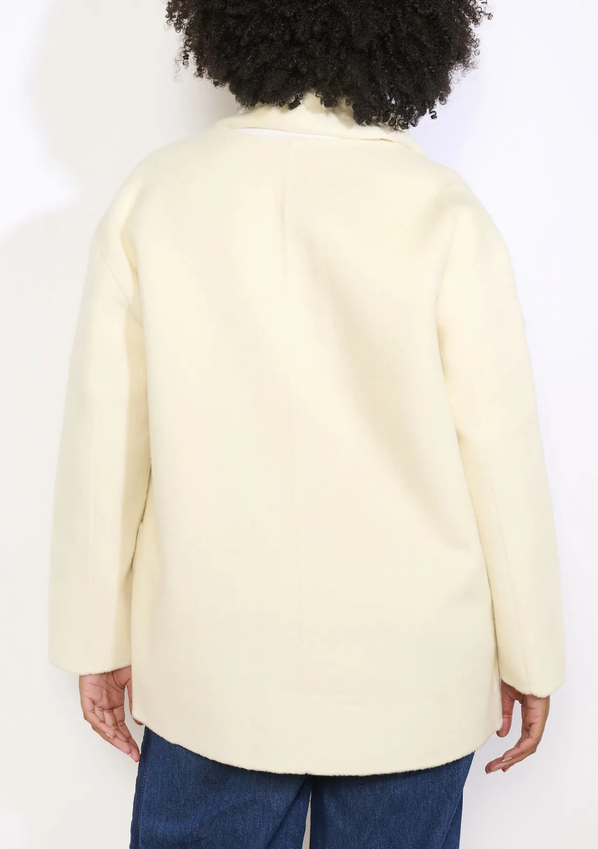 LolaLiza Korte wollen jas met sjaal- Mantels En Jassen