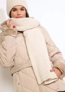 LolaLiza Lange geribde sjaal- Accessoires