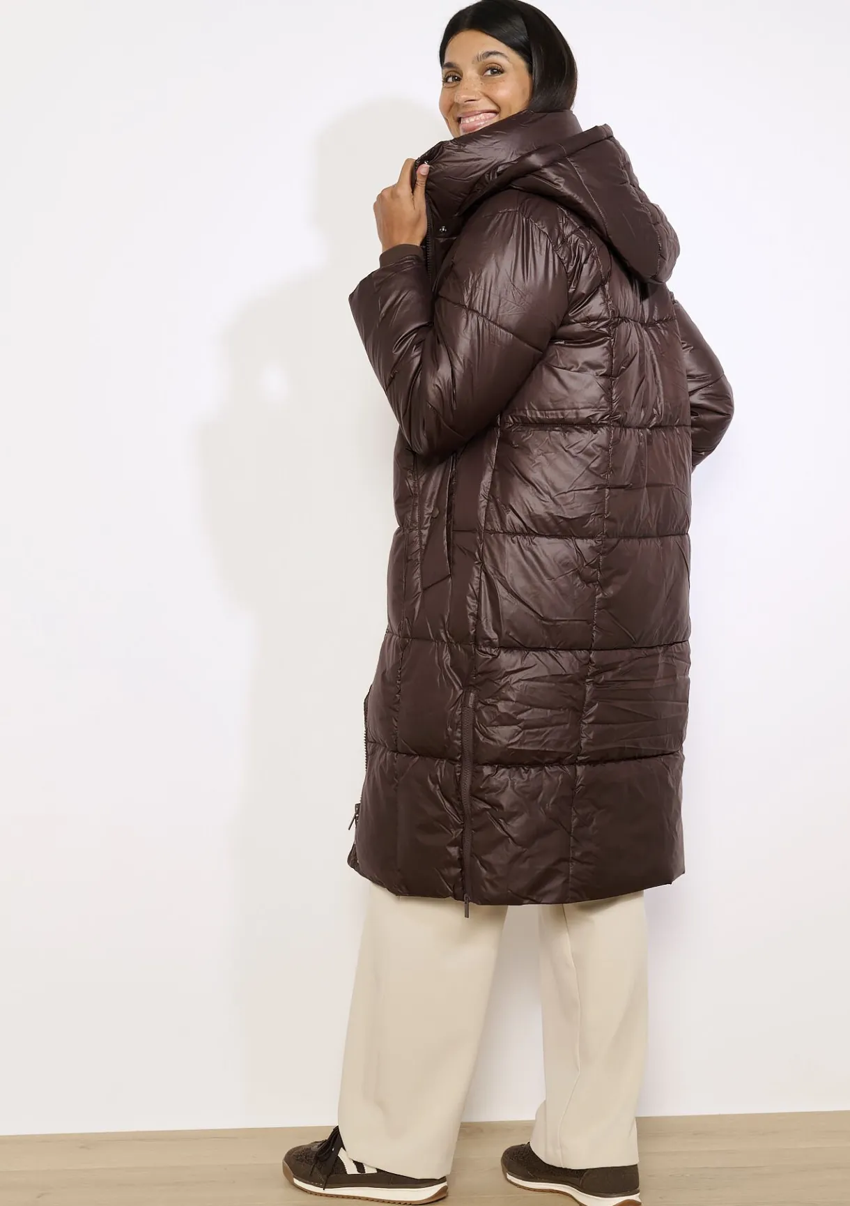 LolaLiza Lange gewatteerde jas- Mantels En Jassen