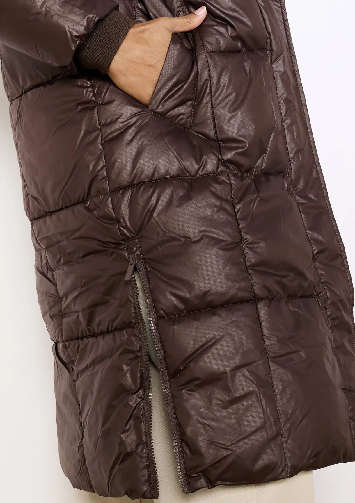 LolaLiza Lange gewatteerde jas- Mantels En Jassen