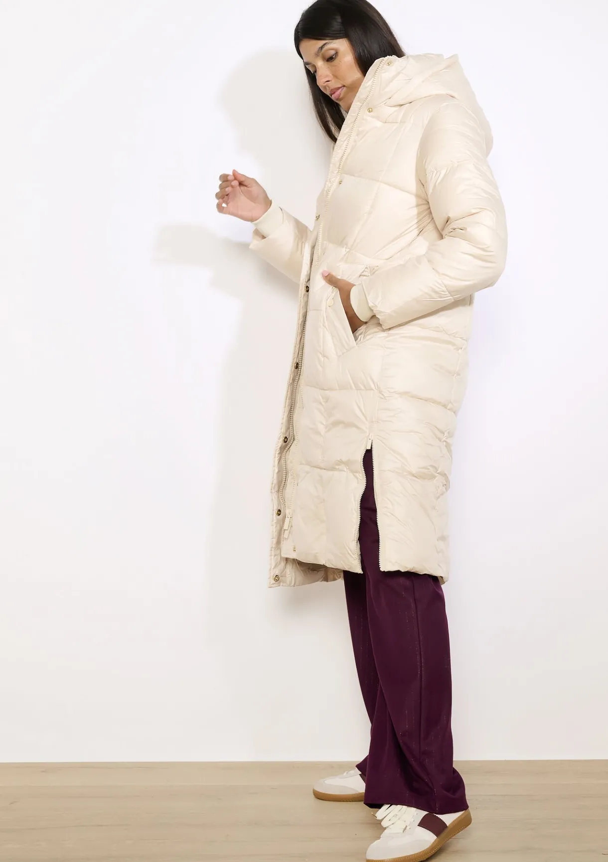 LolaLiza Lange gewatteerde jas- Mantels En Jassen