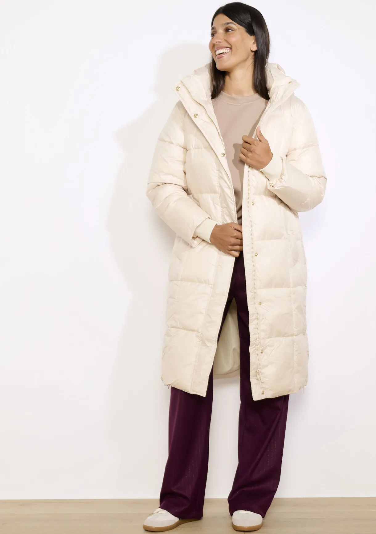 LolaLiza Lange gewatteerde jas- Mantels En Jassen