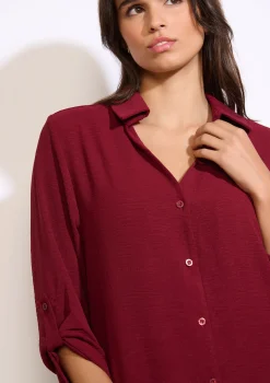 LolaLiza Lange overhemdjurk met split- Jurken