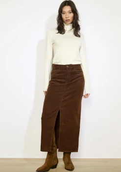 LolaLiza Lange ribfluwelen rok- Rokken