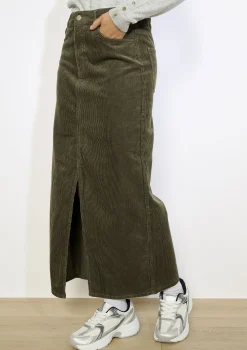 LolaLiza Lange ribfluwelen rok- Rokken