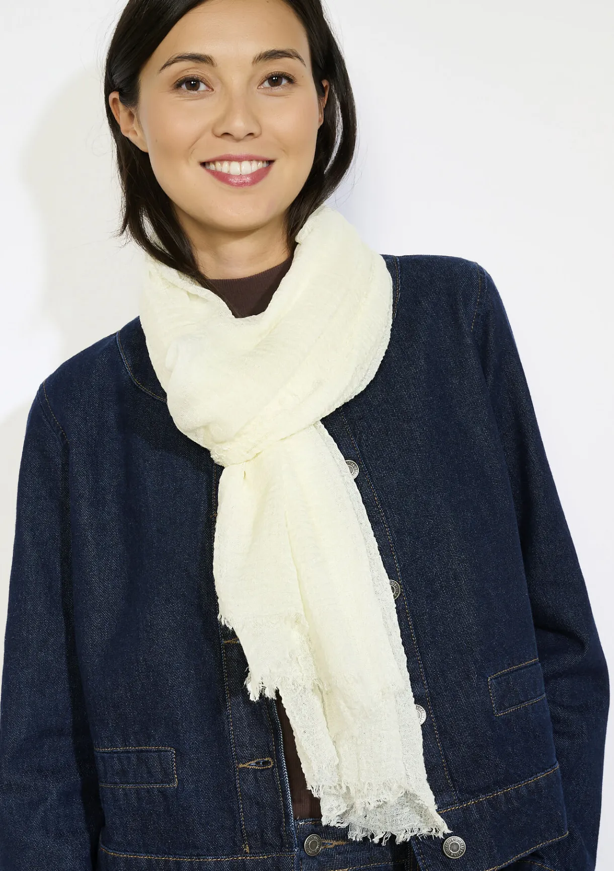 LolaLiza Lange sjaal met textuur- Accessoires