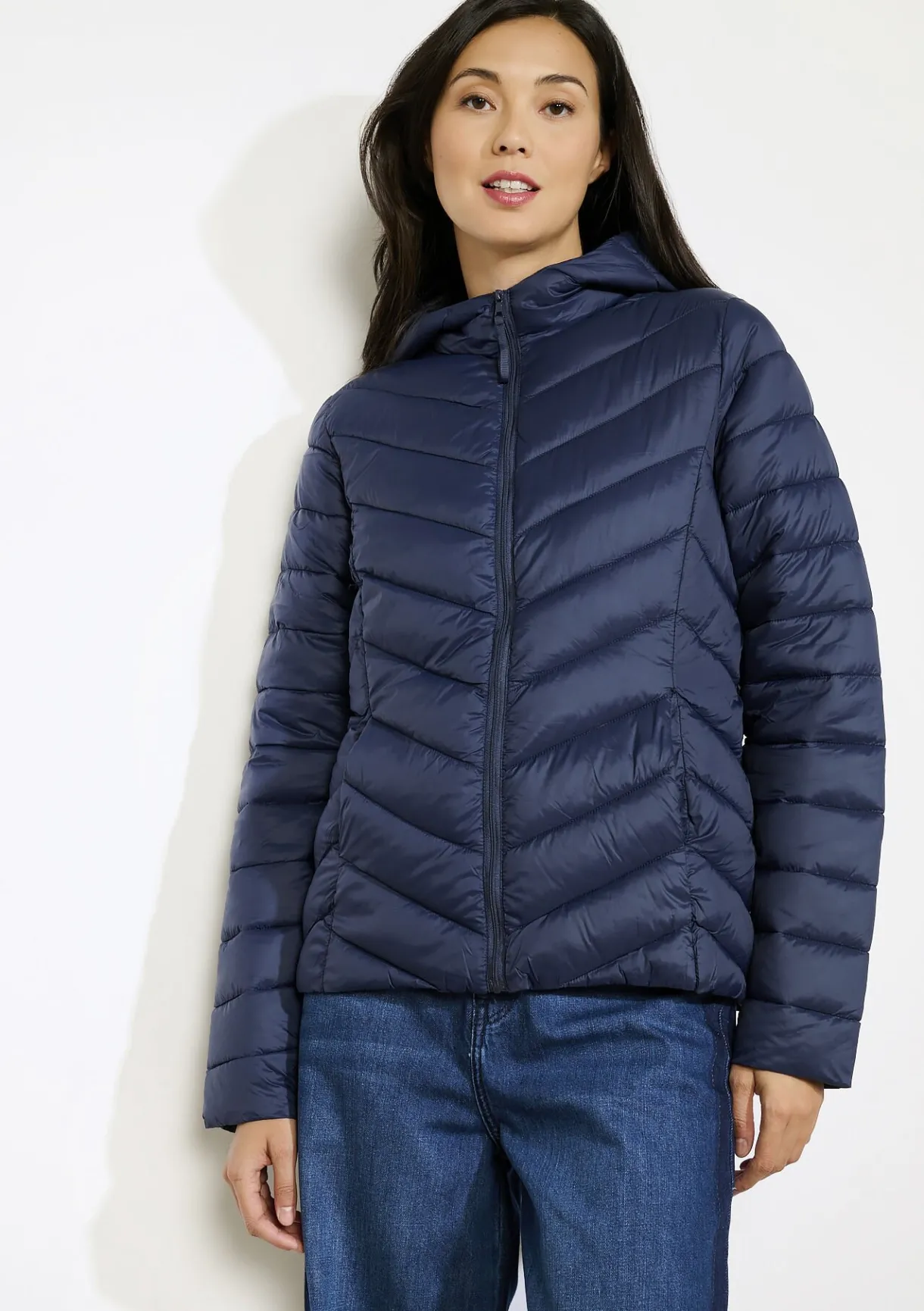 LolaLiza Lichte gewatteerde jas met capuchon- Loungewear|Mantels En Jassen